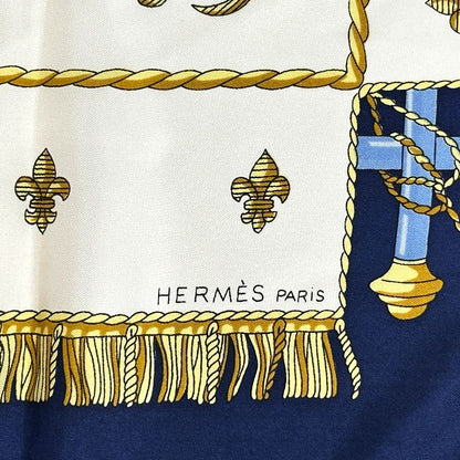 Hermes Scarf Vue du Carrosse de la Galere la Reale Queen's Coronation Carre 90 — view 3