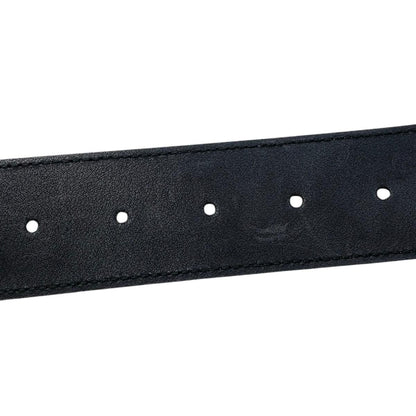 Gucci Belt GG Emblem Wide Leather Double Black Gold — view 7