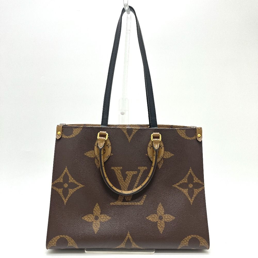 Louis Vuitton Tote On The Go Monogram Reverse Canvas Brown