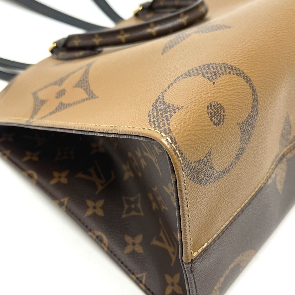 Louis Vuitton Tote On The Go Monogram Reverse Canvas Brown — view 6