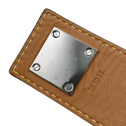 Loewe Bracelet Anagram Logo 110.10.024 Calfskin Black Brown Silver — view 5