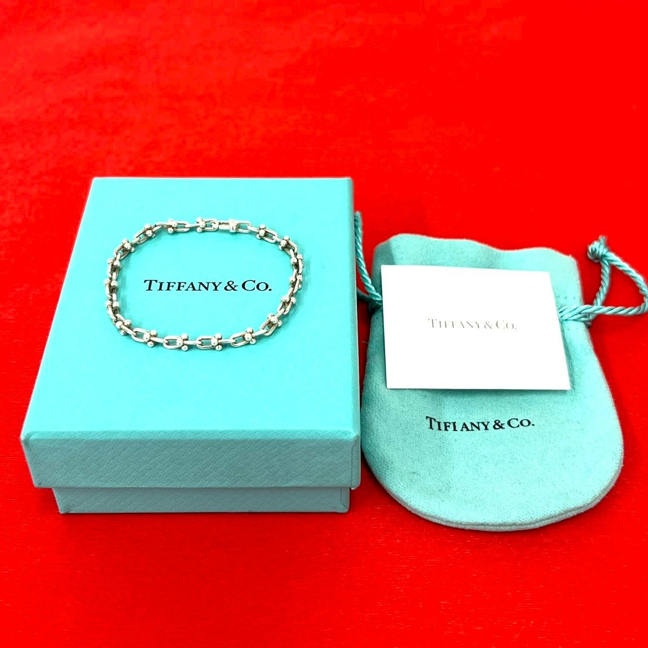 Tiffany & Co Box Microlink Bracelet 925 Sterling Silver