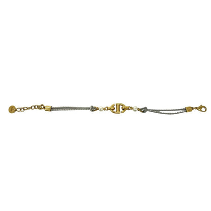 Dior Box Navy Pearl Bracelet Gold — view 5