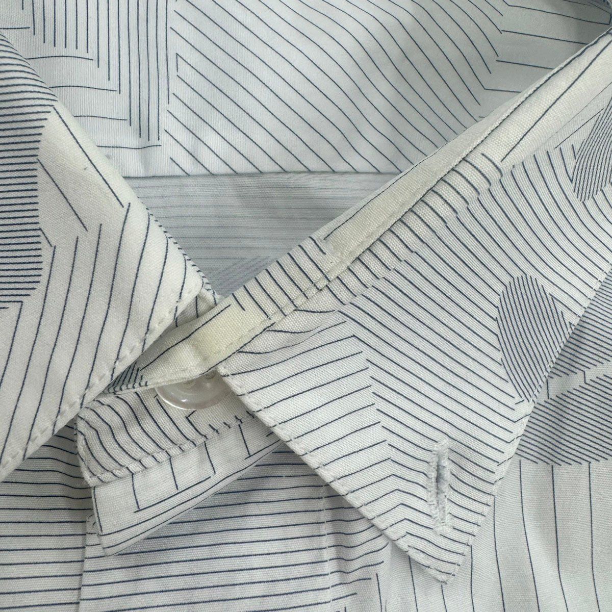 Dior Homme Fly Front Camouflage Shirt White Gray 41 — view 5