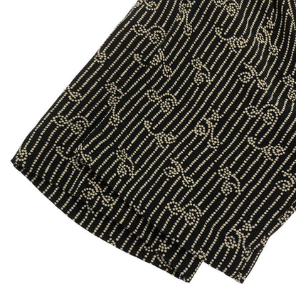 Saint Laurent Paris Short Sleeve Silk Shirt Black 36 — view 4