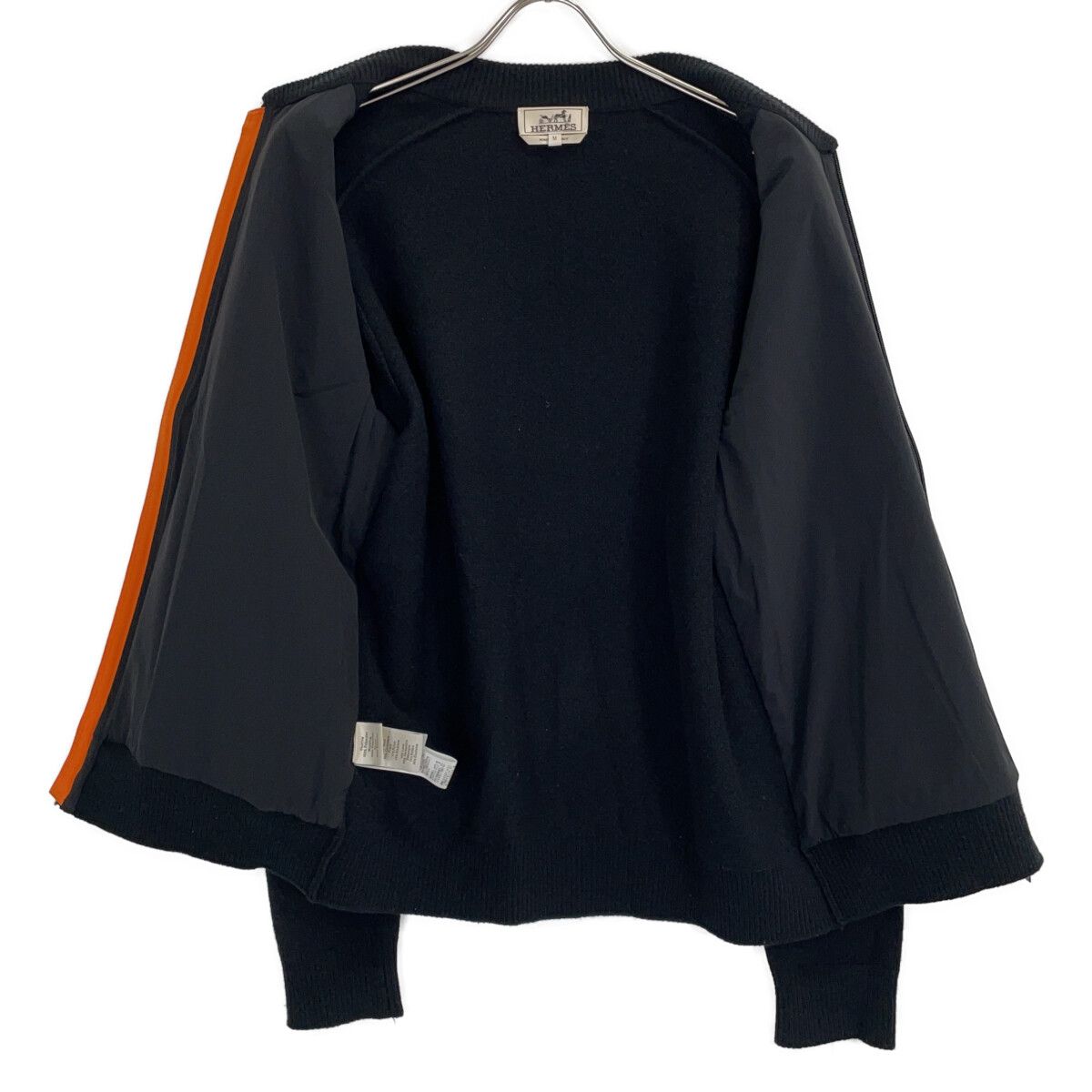 Hermes Wool Cashmere Trim Zip Up Jacket — view 3