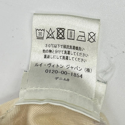 Louis Vuitton Indigo LV Logo Embroidery Monogram Lambskin Patch Zip Fly Denim — view 5