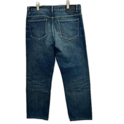 Louis Vuitton Indigo LV Logo Embroidery Monogram Lambskin Patch Zip Fly Denim — view 2