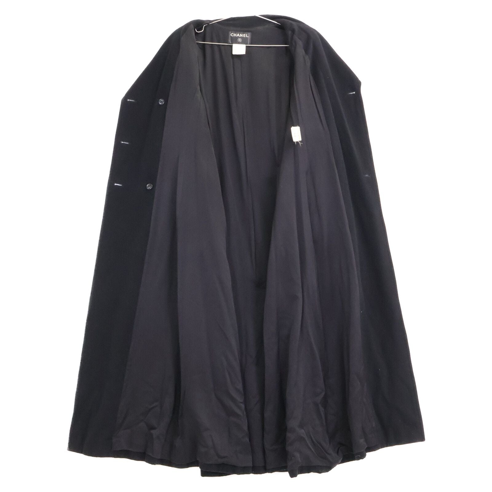 Chanel CC Logo Button Double Breasted Long 42 Coat — view 4