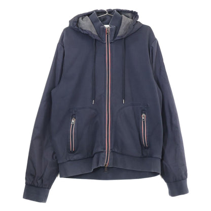 Moncler Maglia Cardigan Cotton Nylon Trim Zip Up Hoodie XXL