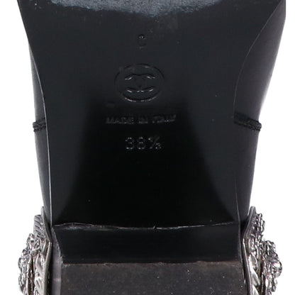 Chanel Camellia Lion Buckle Long Boots — view 7