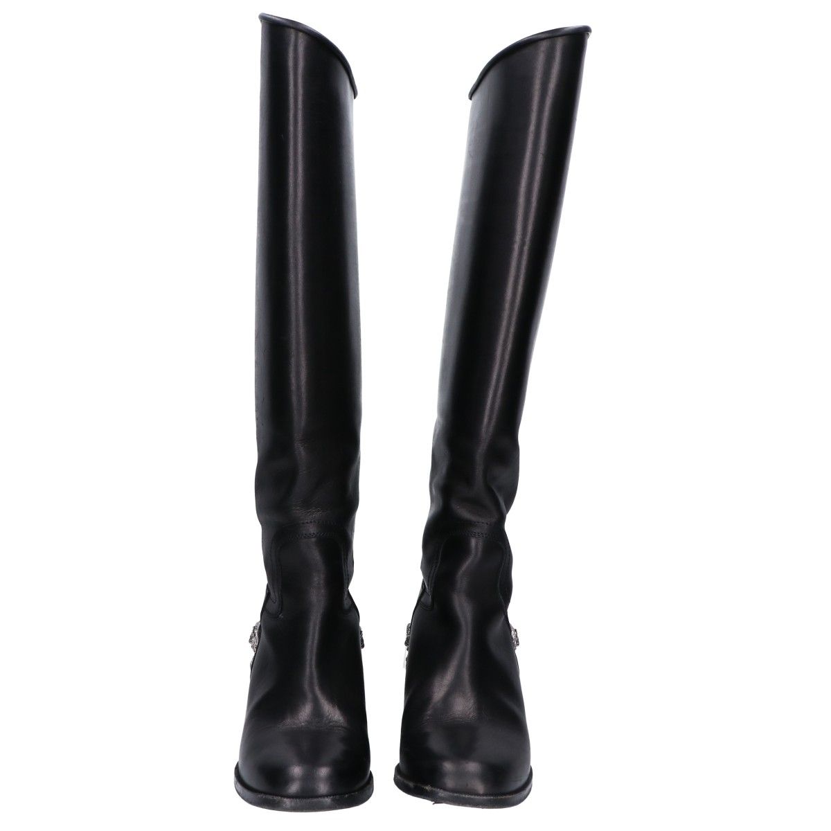 Chanel Camellia Lion Buckle Long Boots — view 2