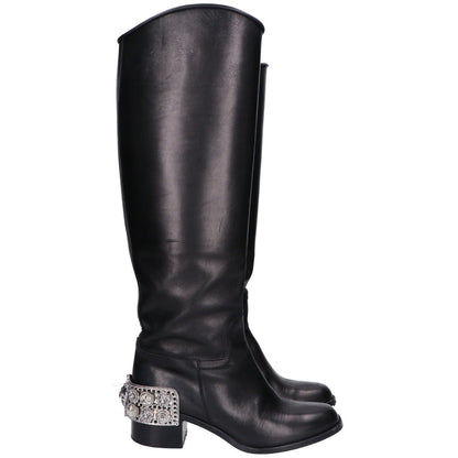 Chanel Camellia Lion Buckle Long Boots — view 5