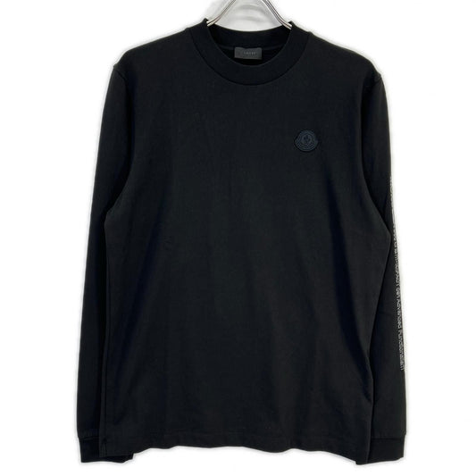 Moncler Black Maglia Manica Lunga Lava Logo Long Sleeve Top XS