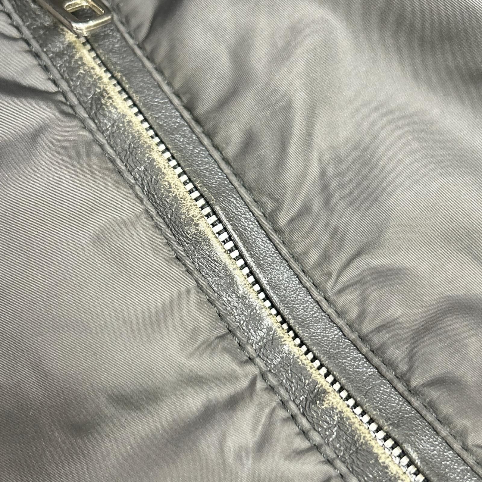 Dolce & Gabbana Khaki Zip Up Nylon Hoodie 52 — view 9