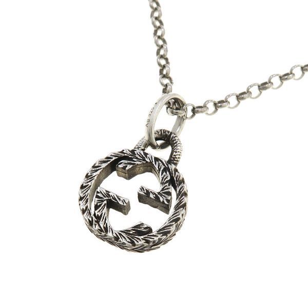 Gucci Interlocking Necklace Silver — view 3
