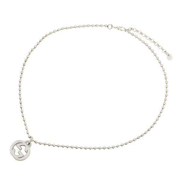 Gucci Interlocking Necklace Silver