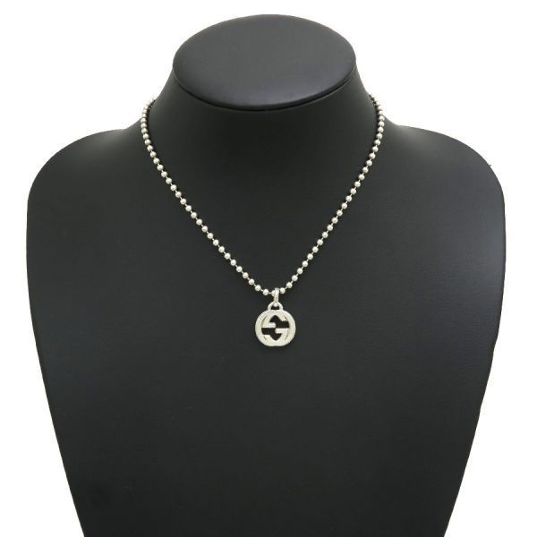 Gucci Interlocking Necklace Silver — view 9
