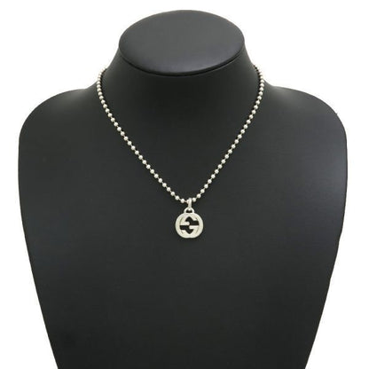 Gucci Interlocking Necklace Silver — view 9