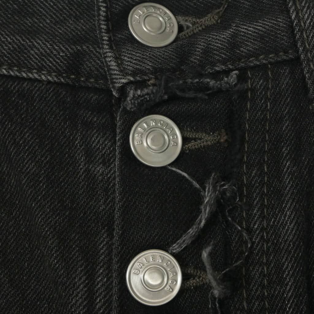 Balenciaga Straight Denim Pants Jeans 27 Black — view 5