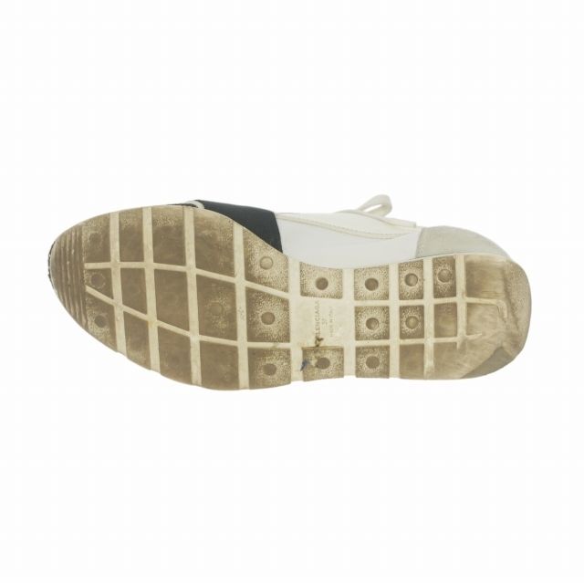 Balenciaga Matelasse Runner Contrast Low Cut Sneakers Mesh Shoes 37 White — view 7