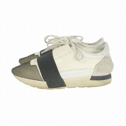 Balenciaga Matelasse Runner Contrast Low Cut Sneakers Mesh Shoes 37 White — view 3