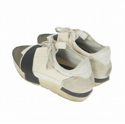 Balenciaga Matelasse Runner Contrast Low Cut Sneakers Mesh Shoes 37 White — view 2