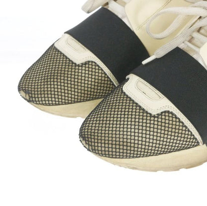 Balenciaga Matelasse Runner Contrast Low Cut Sneakers Mesh Shoes 37 White — view 4