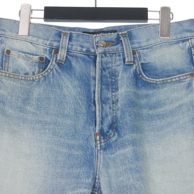 Balenciaga Cutoff Denim Shorts Jeans Button Fly 28 Indigo — view 3
