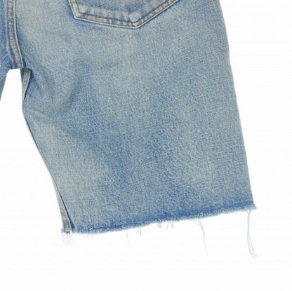 Balenciaga Cutoff Denim Shorts Jeans Button Fly 28 Indigo — view 6
