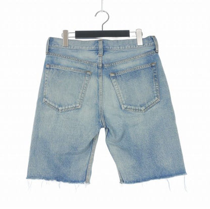 Balenciaga Cutoff Denim Shorts Jeans Button Fly 28 Indigo — view 2