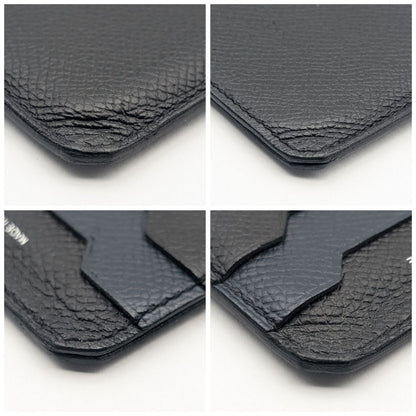 Hermes City Veau Epsom Black Navy Card Case Business Holder — view 4
