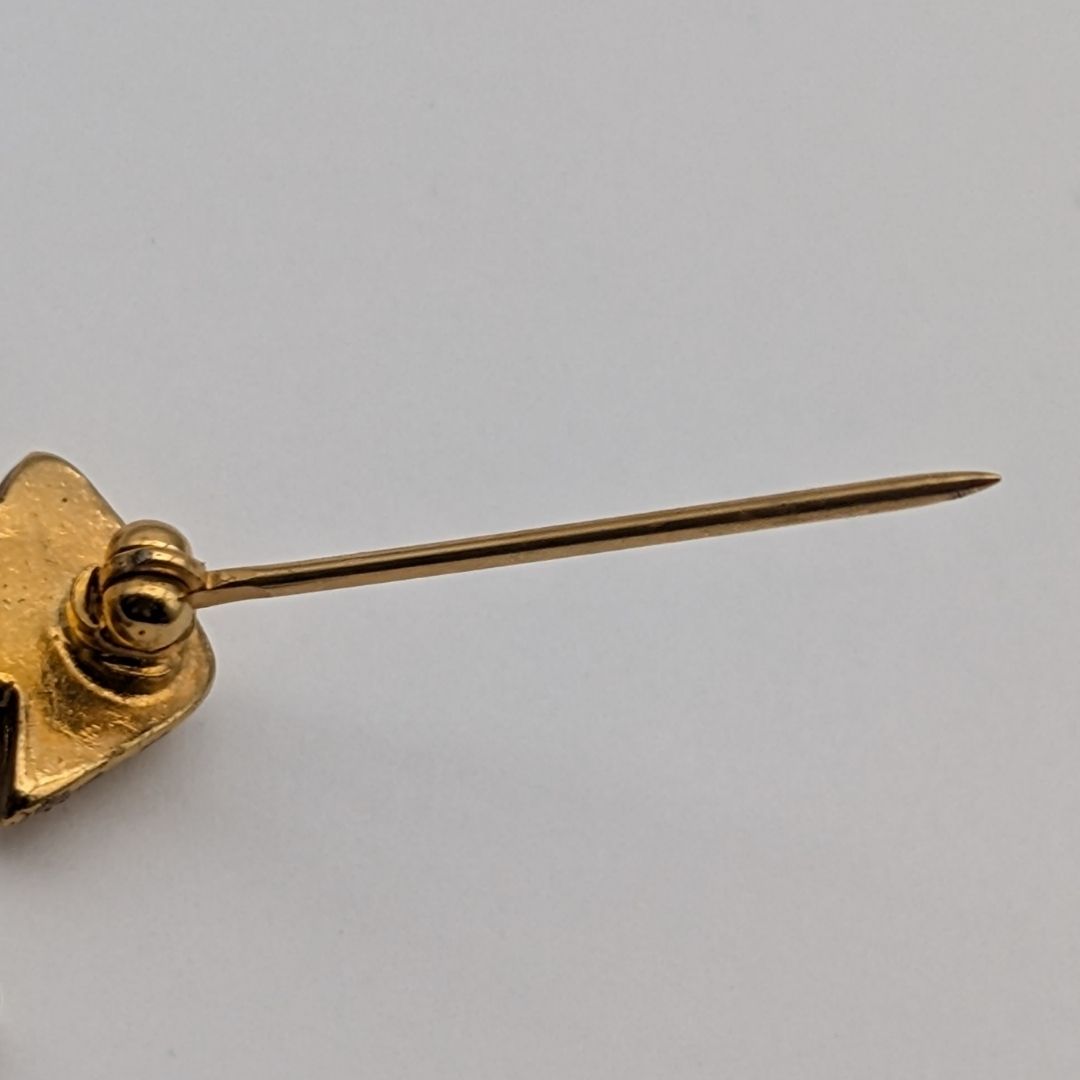Chanel Brooch CC Logo Gold Cross Vintage — view 6