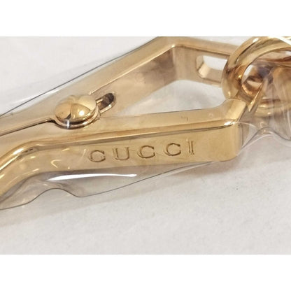 Gucci Shoulder Strap Sherry Line Navy Red Leather Cotton Gold — view 3