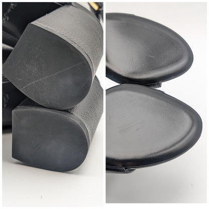 Louis Vuitton Horizon Line Black Leather Sandals — view 9