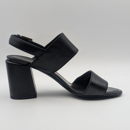 Louis Vuitton Horizon Line Black Leather Sandals — view 3