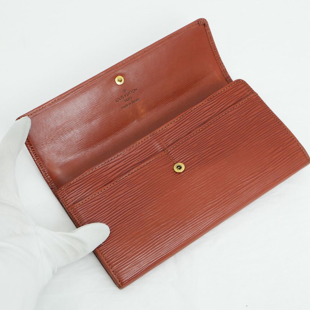 Louis Vuitton Porte-Monnaie Cult Cles Epi Kenya Brown — view 5