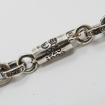 Chrome Hearts Ten Paper Chain Bracelet 14k Silver — view 4