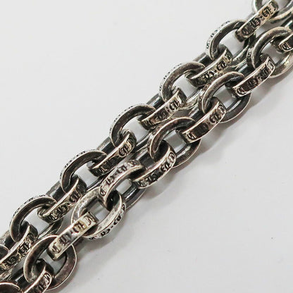 Chrome Hearts Ten Paper Chain Bracelet 14k Silver — view 2