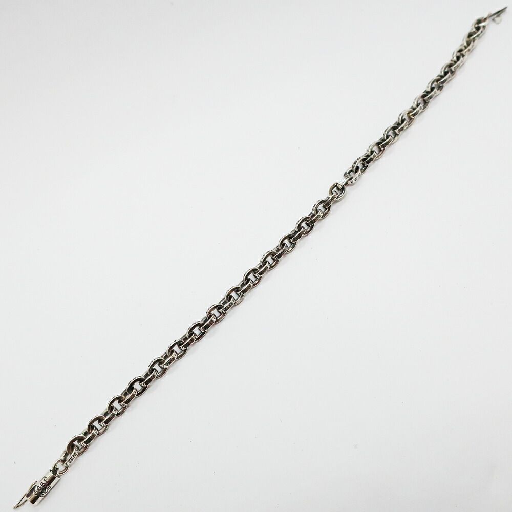 Chrome Hearts Ten Paper Chain Bracelet 14k Silver — view 3