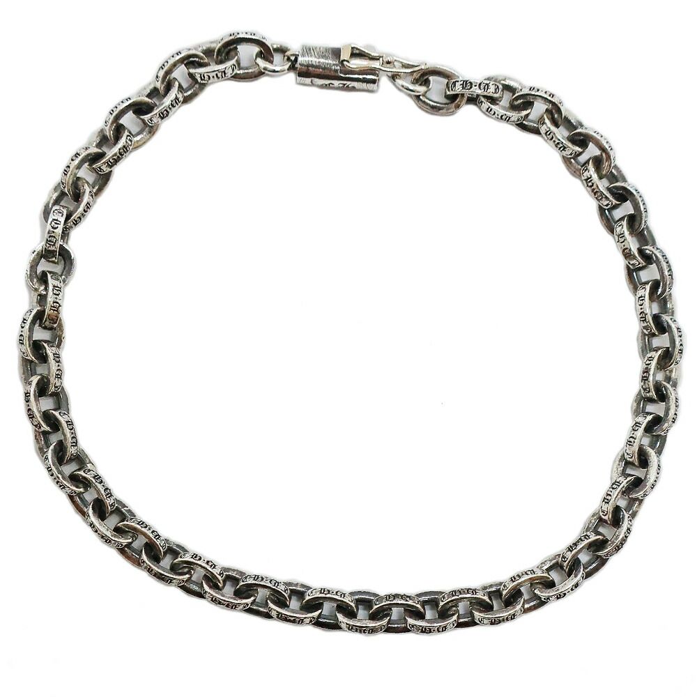 Chrome Hearts Ten Paper Chain Bracelet 14k Silver