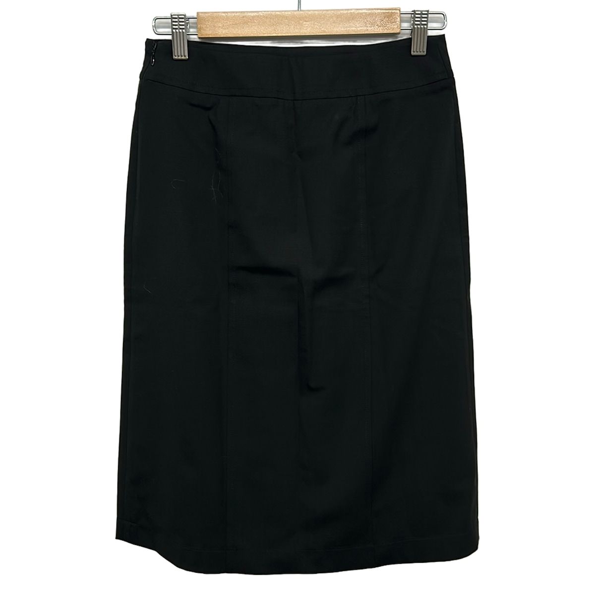 Hermes Skirt 34 S Black Knee Length Chaine D'ancre — view 2