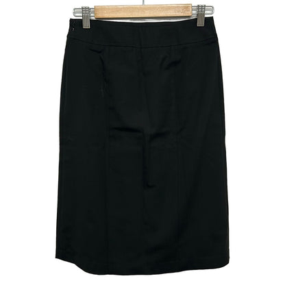 Hermes Skirt 34 S Black Knee Length Chaine D'ancre — view 2