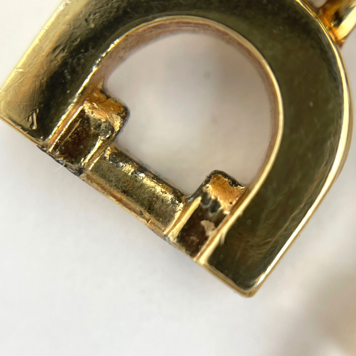 Dior Logo Necklace Gold Plated White — view 5
