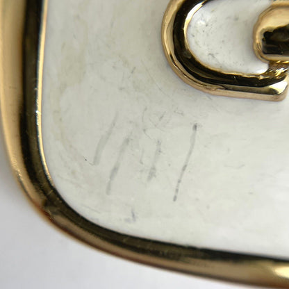 Dior Logo Necklace Gold Plated White — view 4