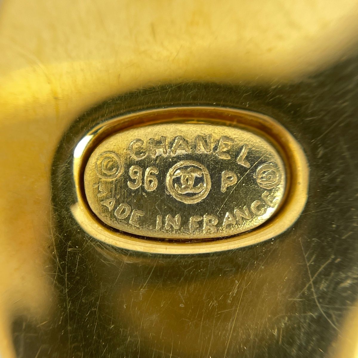 Chanel CC Logo Chain Necklace Turnlock Gold Plated — view 6