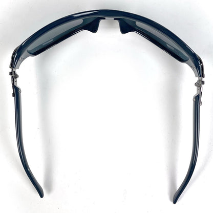 Gucci Logo Sunglasses Mirror Lens Acetate Blue Eyewear — view 3
