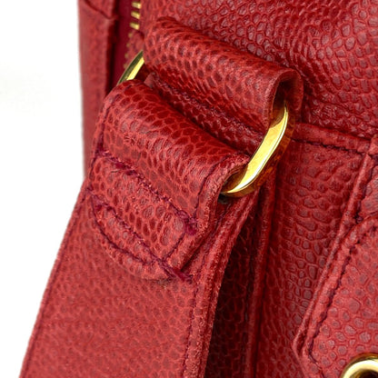 Chanel CC Logo Chain Shoulder Bag Caviar Leather — view 5
