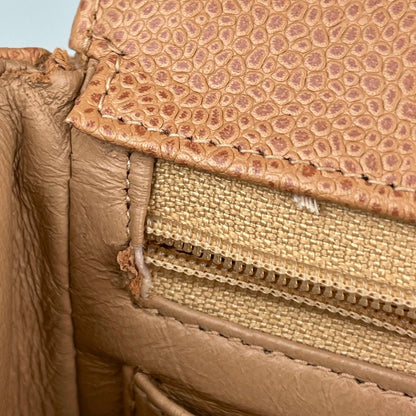 Chanel Mademoiselle Chain Shoulder Bag CC Logo Caviar Leather Beige — view 8