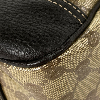 Gucci GG Crystal Tote Sherry Line Web Beige Brown — view 3